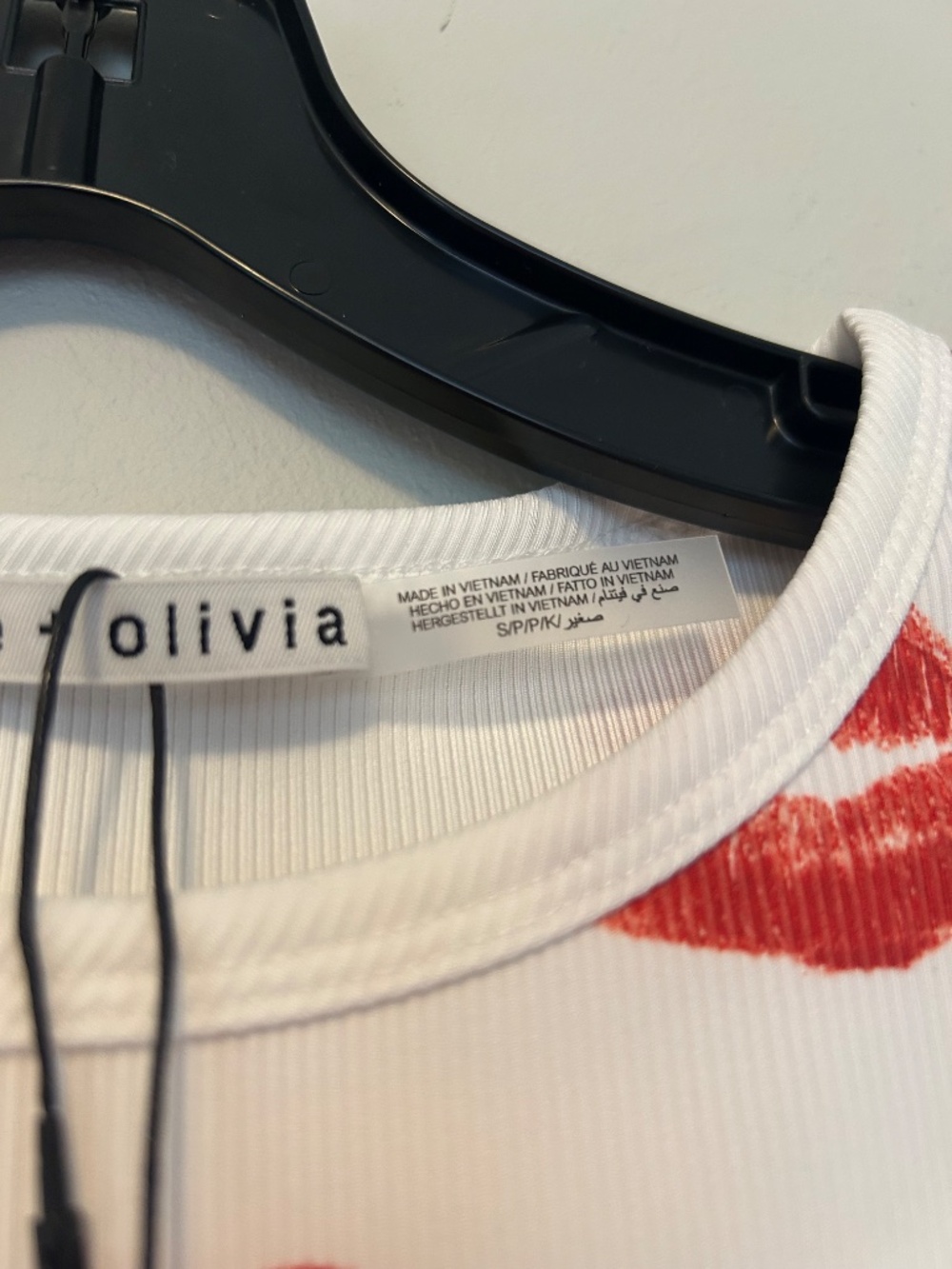 Alice + Olivia Allen Tank Top in Lips size S NWT $135 - Picture 10 of 15